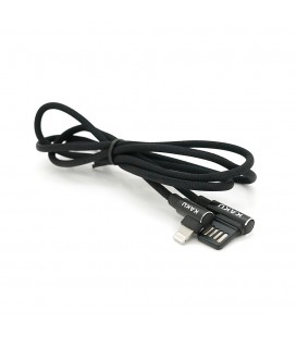 Кабель iKAKU KSC-028 JINDIAN charging data cable for iphone, Black, длина 1м, 2.4A, BOX
