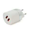 СЗУ AC100-240V iKAKU KSC-181 JUNENG, 2xUSB, 2.4A, White, Box
