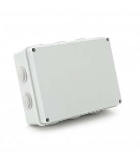 Коробка розподільна зовнішня YOSO 200x155x80 IP65 колір білий, 10 отворів, соски в комплекті, BOX, Q60