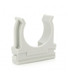 Кріплення для гофри/труби сіра 25 мм (пач. 25шт. ціна за пачку)