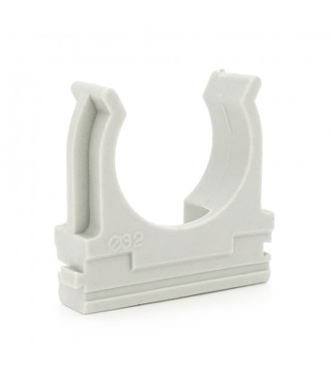 Кріплення для гофри/труби сіра 25 мм (пач. 25шт. ціна за пачку)