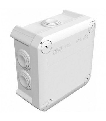 Коробка розподільна зовнішня Т60 114x114x57 IP66 OBO Bettermann колір білий