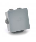 Коробка розподільна зовнішня PIPO Premium Р70 95х95х50мм IP55 пластик (РР) 6 гермовводів сіра Q24