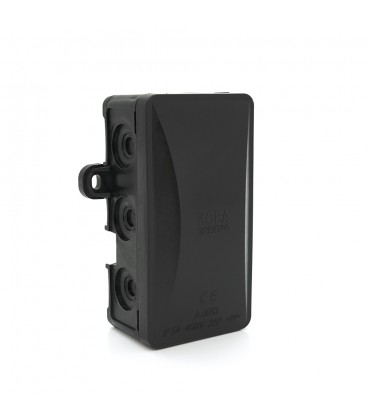 Коробка розподільна модульна зовнішня Р95 95х50х40мм IP54 пластик (РР) чорна Q60