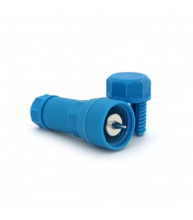 Клема наперсточного типу з проколом, для точкового світильника, синій