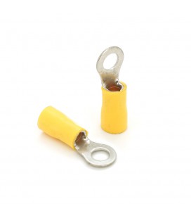 Клемма тип 'О' RV5.5-5, 0.7 мм, провод 4.0-6.0, изолированная, максимальный ток 48А, под обжимку, латунь, 100шт в упаковке, цена