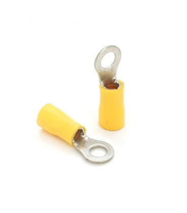 Клемма тип 'О' RV5.5-5, 0.7 мм, провод 4.0-6.0, изолированная, максимальный ток 48А, под обжимку, латунь, 100шт в упаковке, цена