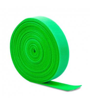 Стяжки на липучці ширина 15мм, рулон 45м, зелені, ціна за рулон