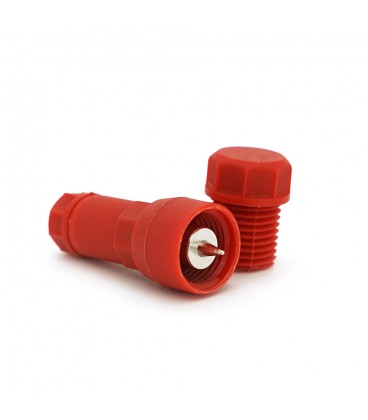 Клема наперсточного типу з проколом, для точкового світильника, червоний