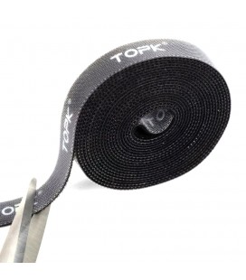 Стяжки на липучці ширина 15мм, рулон 5,0м, чорні, ціна за рулон