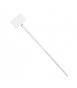 Стяжки нейлон с маркером 2х100mm белые (1000 шт) высокое качество, диапазон рабочих температур: от -35С до +85С