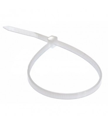 Стяжки нейлон RITAR 5,0x200mm білі (100 шт) висока якість, діапазон робочих температур: від -45С до +80С Q90