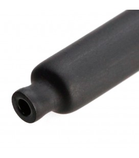 Термоусаджувальна трубка 12,0 мм, робоча температура: від -50 ° C до + 125 ° C, чорна, 100м, рулон