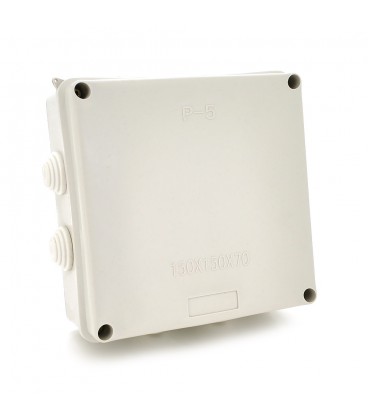 Коробка распределительная наружная PIPO Р50 150х150х70мм, IP54, пластик, (РР) 8 гермовводов, белая, Q28