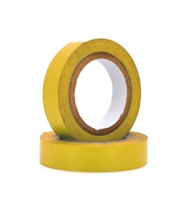 Изолента Ninja 0,15мм*15мм*10м (желтая), диапазон рабочих температур: от - 10 ° С до + 80 ° С, высокое качество !!!10 шт. в упак