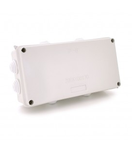 Коробка розподільна зовнішня PIPO Р60 200х100х70мм IP54 пластик (РР) 8 гермовводів біла Q24