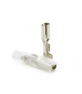 Клема ножова (мама), 2.8 мм, дріт 0.5-1.5, ізольована, латунь, 100шт в упаковці, ціна за упаковку