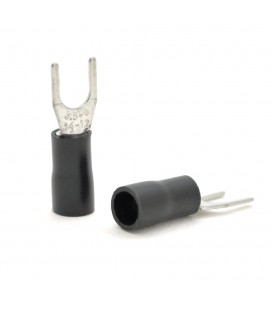 Клемма тип 'U' 0.7мм, SV3.5-5, провод 2.5-4.0, изолированная, максимальный ток 37А, под обжимку, латунь, 100 штук в упаковке, це