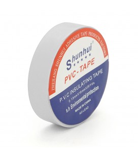 Изолента SHUNHUI 0,13мм*18мм*20м (белая), temp: -10°С/+ 80°С, 10 шт. в уп. цена за упак.
