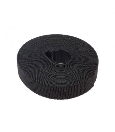 Стяжки на липучці ширина 10мм, рулон 45м, чорні, ціна за рулон