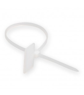 Стяжки нейлон с маркером 4х150mm белые (250 шт) высокое качество, диапазон рабочих температур: от -35С до +85С