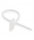 Стяжки нейлон з маркером 4х150mm білі (250 шт) висока якість, діапазон робочих температур: від -35С до +85С