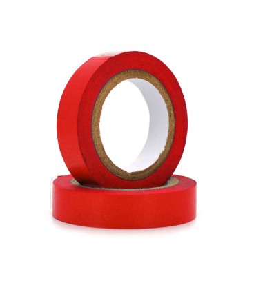 Изолента огнестойкая NINJA 0.18мм*19мм*10м (красная), temp:0+80°С, 600V, растяж-130%, прочность 20Н/см, Агдезия 0,38кг/25мм, 10 