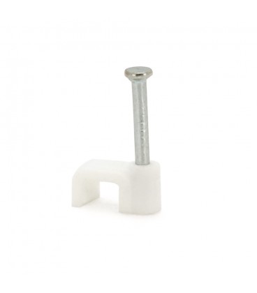 Скоби 3мм для кріплення кабелю (100 шт / уп) білі