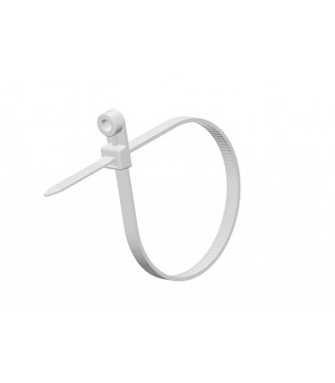 Стяжки нейлон под дюбель RITAR 5.0х200mm белые (100 шт) высокое качество, диапазон рабочих температур: от -45С до +80С Q65