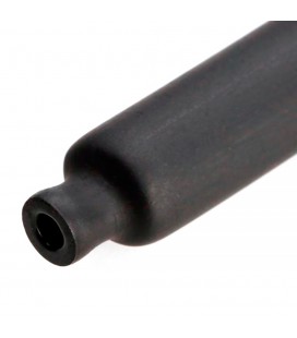 Термозбіжна трубка 1,5 мм, робоча температура: від -50°C до + 125°C, чорна, 1м, ціна за метр