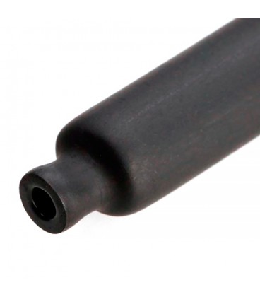 Термозбіжна трубка 1,5 мм, робоча температура: від -50°C до + 125°C, чорна, 1м, ціна за метр