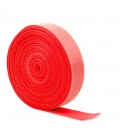 Стяжки на липучці ширина 15мм, рулон 45м, червоні, ціна за рулон