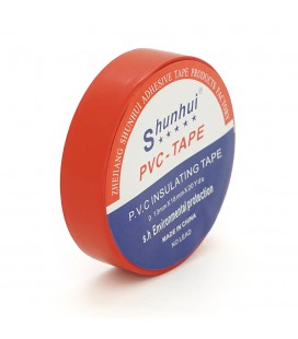 Изолента SHUNHUI 0,13мм*18мм*20м (красная), temp: -10°С/+ 80°С, 10 шт. в уп. цена за упак.