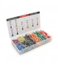 Набір клем/наконечників 1280шт  (E0508v-200, E7508b-200, E1008y-200, E1508bl-150, E2508gr-250, E4009o-150, E6012g-80, E1012r-50)