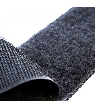 Стяжки на липучці ширина 10мм, рулон 45м, чорні, ціна за рулон