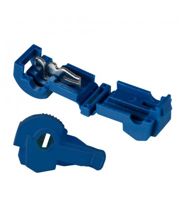 Клеми T2-подібні обтискні швидкого монтажу, 0.75-2.5мм2, 15A, Blue