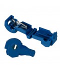 Клеми T2-подібні обтискні швидкого монтажу, 0.75-2.5мм2, 15A, Blue