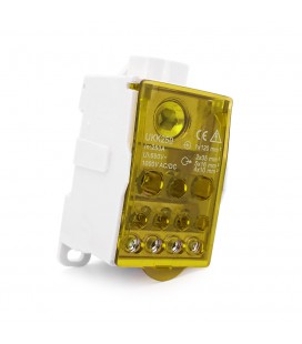 Параллельный разветвитель-сплиттер проводов UKK250, 11 выходов (латунь) 2х35мм²+5х16мм²+4х10мм², вход 1х120мм², AC/DC 1000V, 250