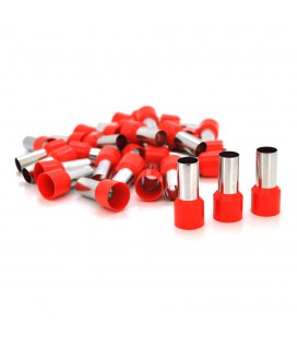 Кабельный наконечник VE50-20, 50,0мм сечение зажимаемого кабеля, длина медной трубки 20мм, изоляция, 100шт в упаковке, цена за у