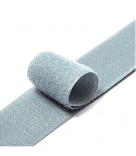 Стяжки на липучці ширина 20мм, рулон 45м, сірі, ціна за рулон