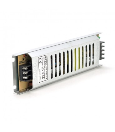 Імпульсний блок живлення 12В 8.33А (100Вт) перфорований SLIM