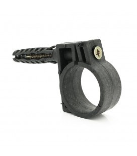 Обойма з ударним шурупом для гофри/труби чорне 25-27мм (пач. 25шт. ціна за пачку)