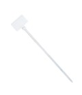 Стяжки нейлон с маркером 4х150mm белые (100 шт) высокое качество, диапазон рабочих температур: от -35С до +85С