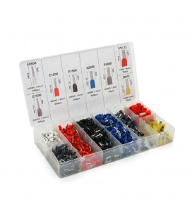 Набір клем/наконечників 1200шт (E0508w-200, E7508g-200, E1008r-200, E1508bl-250, E2508b-250, E4009g-50, E6012y-25, E1012r-25) в 