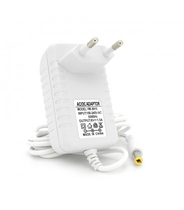 Імпульсний адаптер живлення 6В 1,5А (9Вт) штекер 5.5/2.5 довжина 1м, Q50, White