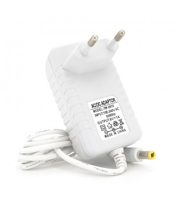 Импульсный адаптер питания 9В 1А (9Вт) штекер 5.5/2.5 длина 1м, Q50, White