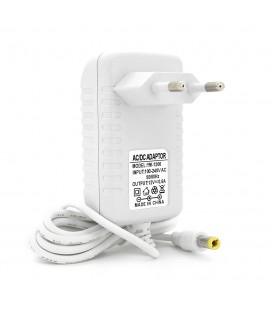 Импульсный адаптер питания 12В 0,6А (7.2Вт) штекер 5.5/2.5 длина 1м, Q50, White