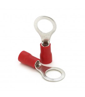 Клемма тип 'О' RV5.5-10, 0.7 мм, провод 4.0-6.0, изолированная, максимальный ток 48А, под обжимку, латунь, 100шт в упаковке, цен