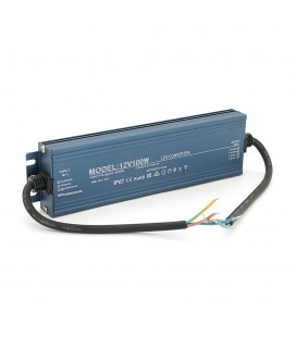 Імпульсний блок живлення герметичний (Led Converter) 12V 100W, IP67, 200х21х54 мм, Box