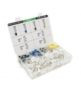 Набір клем/наконечників 440шт (E2508b-100, E1508bl-100, E4009gr-50, E6012-50, EN3516-50, EN5020-20, EN2516-50, EN7020-15) у бокс